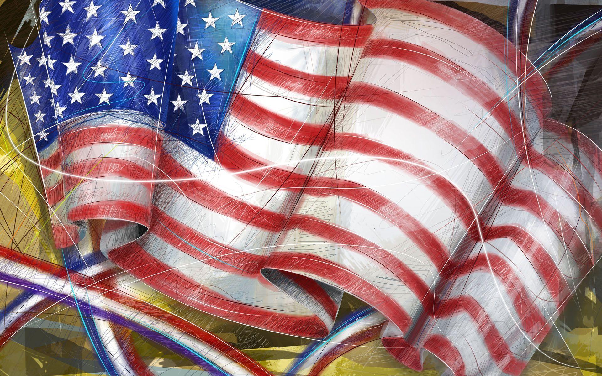 1920*1200 USA Independence Day illusration Wallpaper 1920x1200 NO