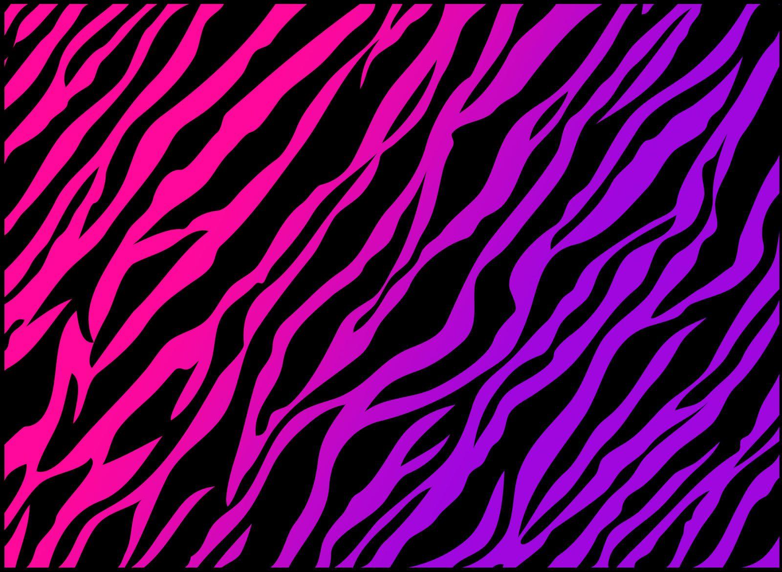 Purple Pink Zebra Print
