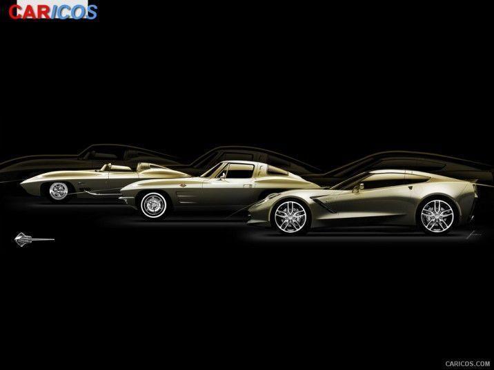 Chevrolet Corvette Stingray Sketch. HD Wallpaper