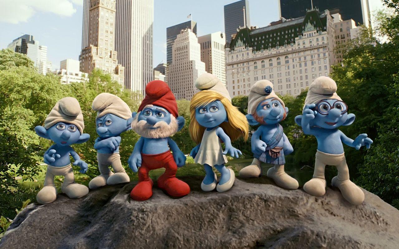 The Smurfs HD Background HD Wallpaper