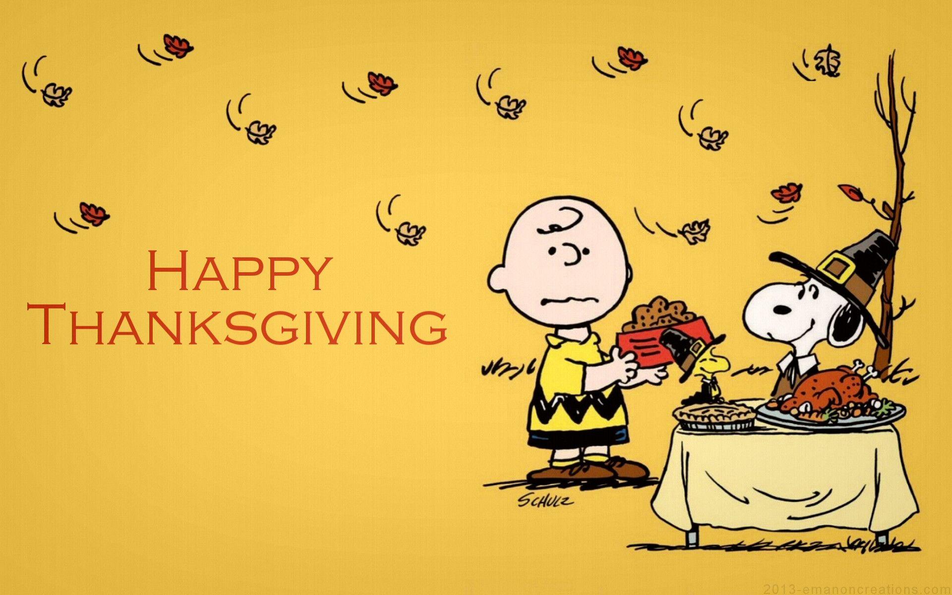 Snoopy Thanksgiving Wallpaper