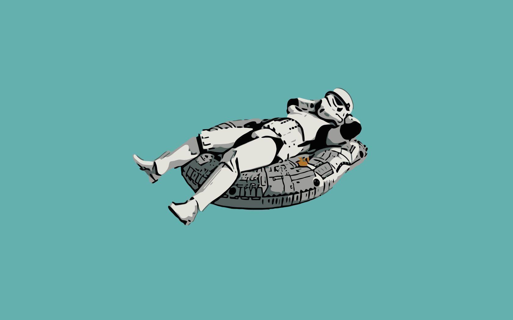 Stormtrooper Chilling Wallpaper 1680x1050