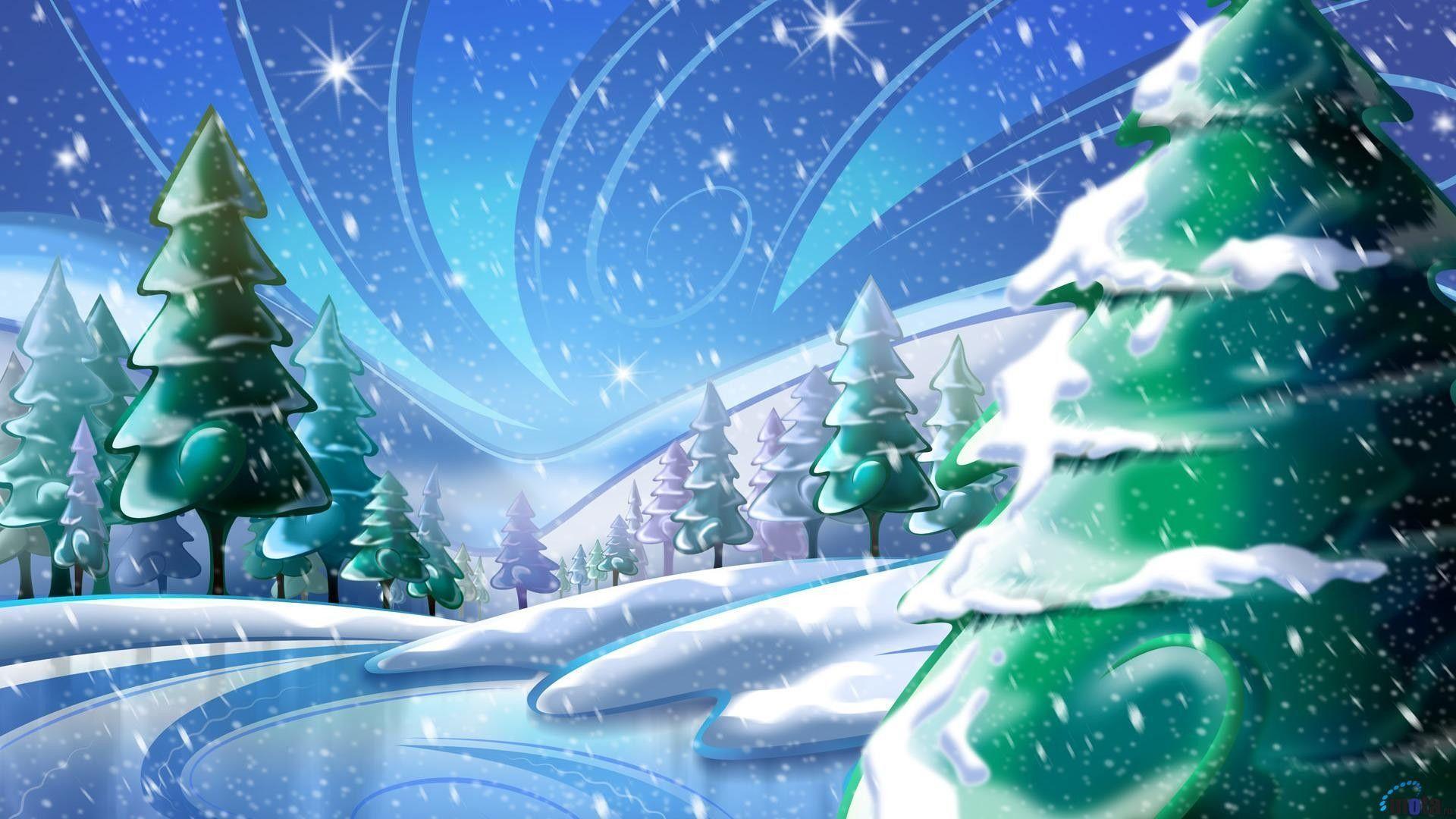 Snow Animated Gif HD Wallpaper For Desktop Background