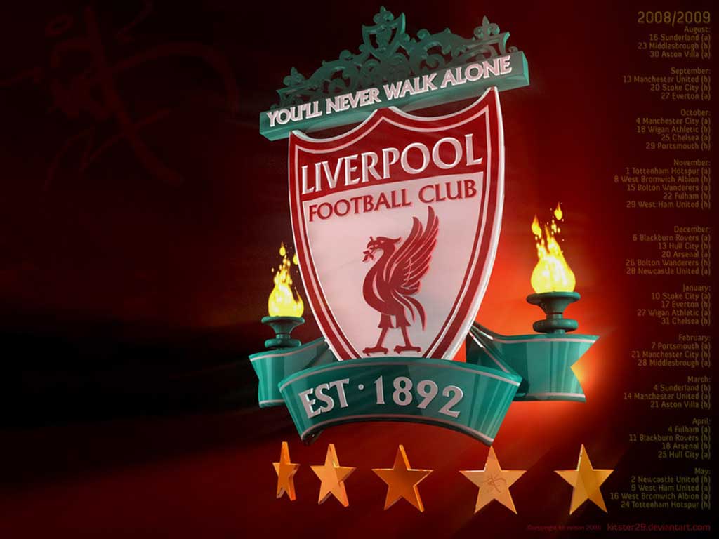 Liverpool Football Logo Club Windows 8 Theme. Windows 8.1 Themes