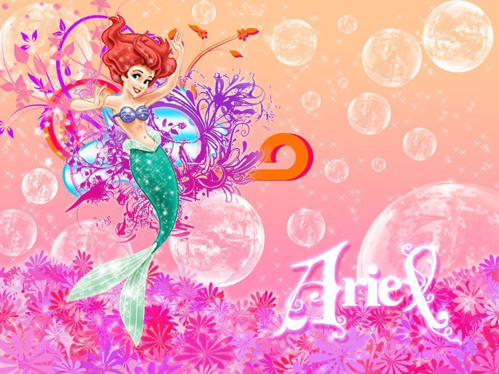 Ariel Little Mermaid Princess Wallpaper Background. Princess