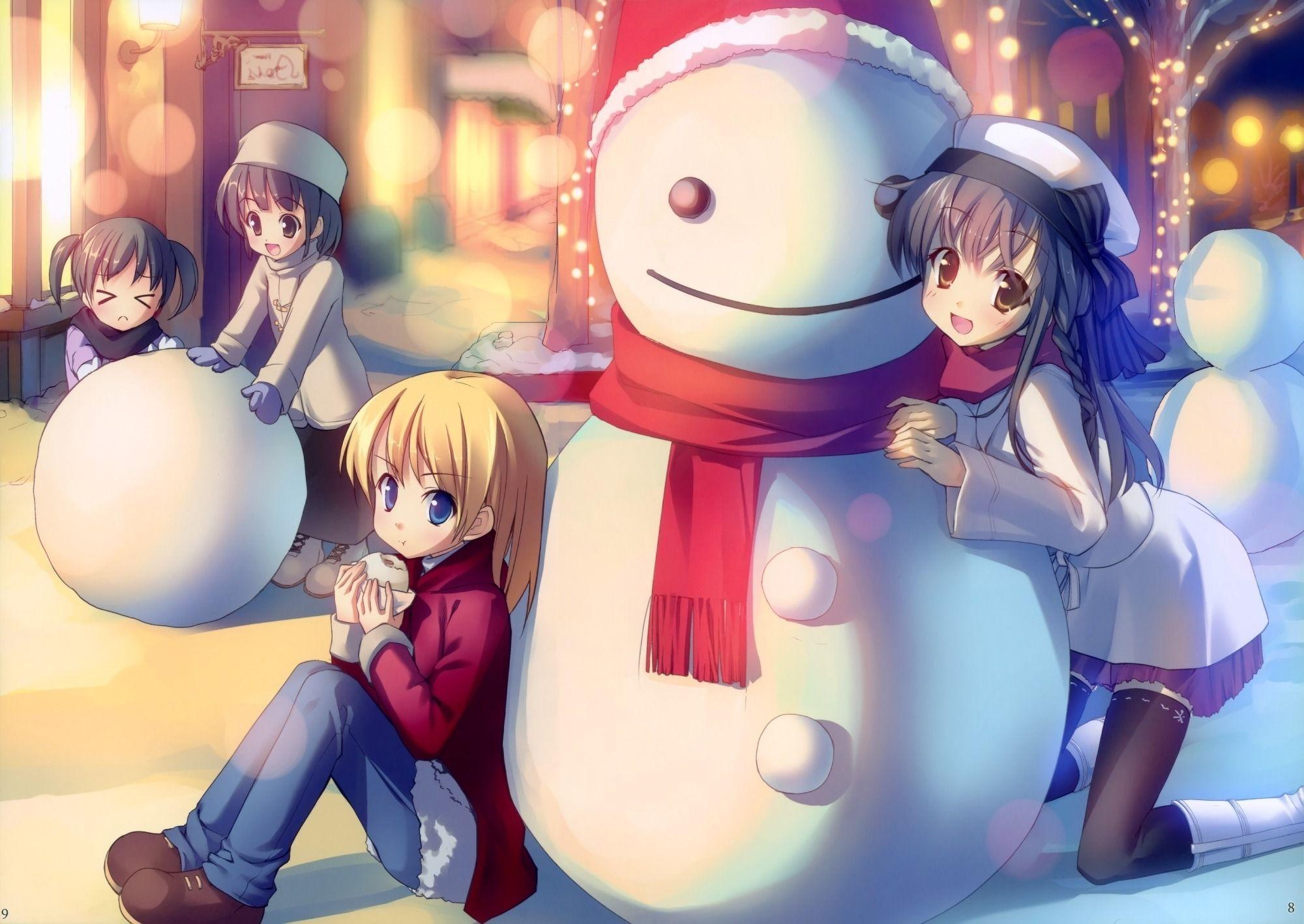 Anime Winter Friends Image & Picture