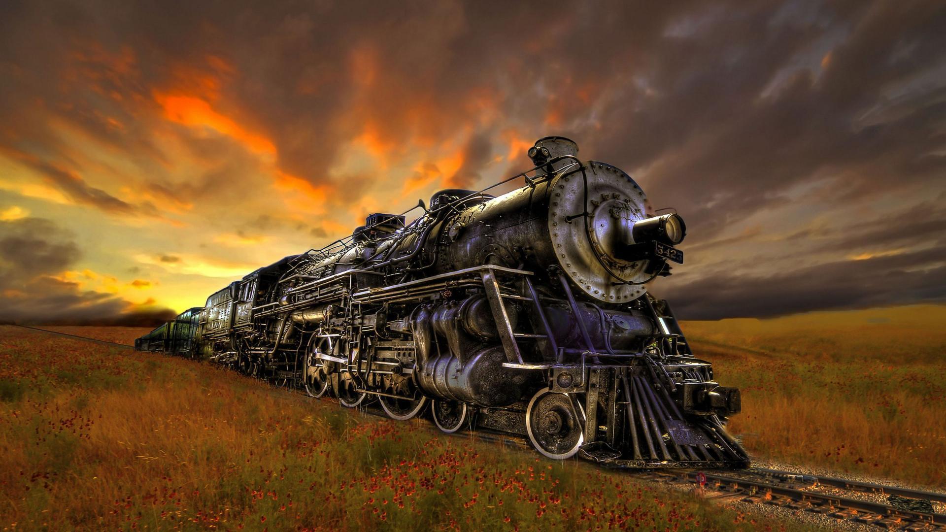 steam train wallpaper