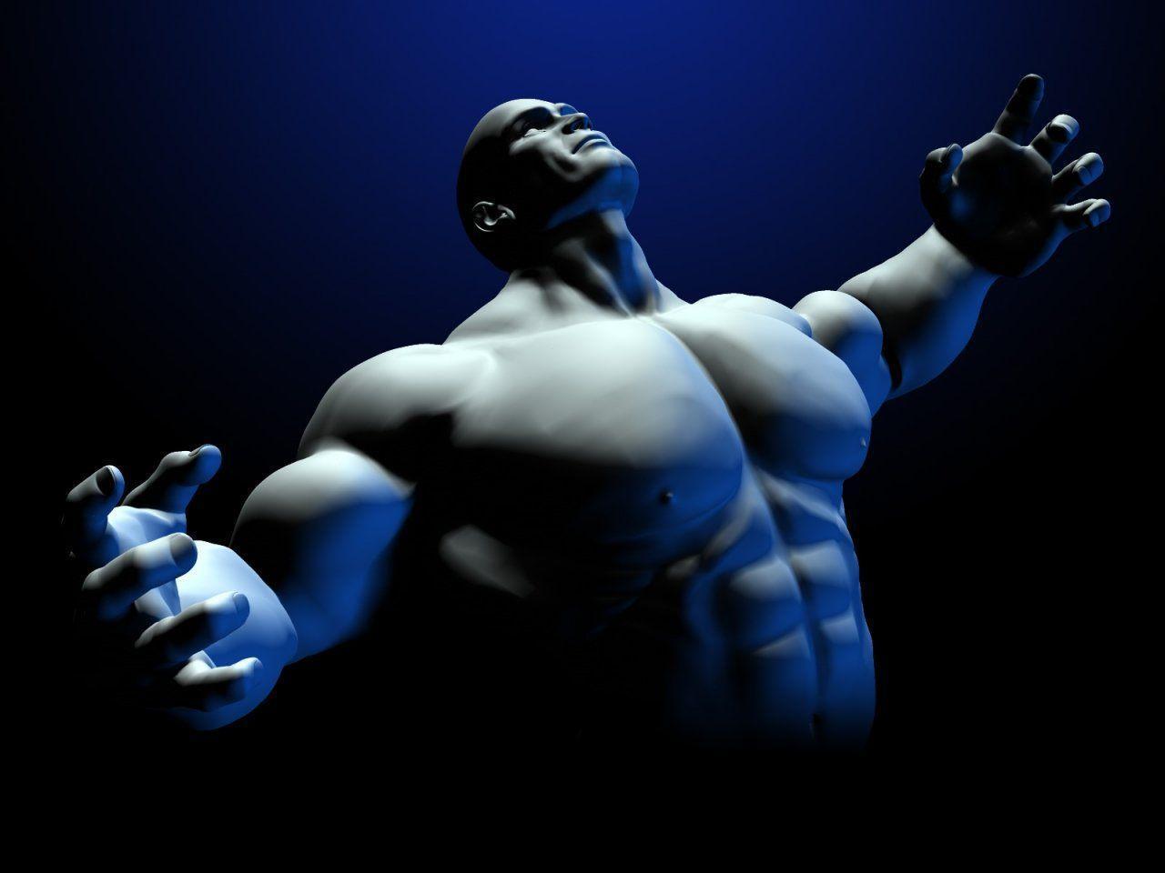Muscle Man Wallpaper. Digital art Wallpaper Gallery. PC Desktop