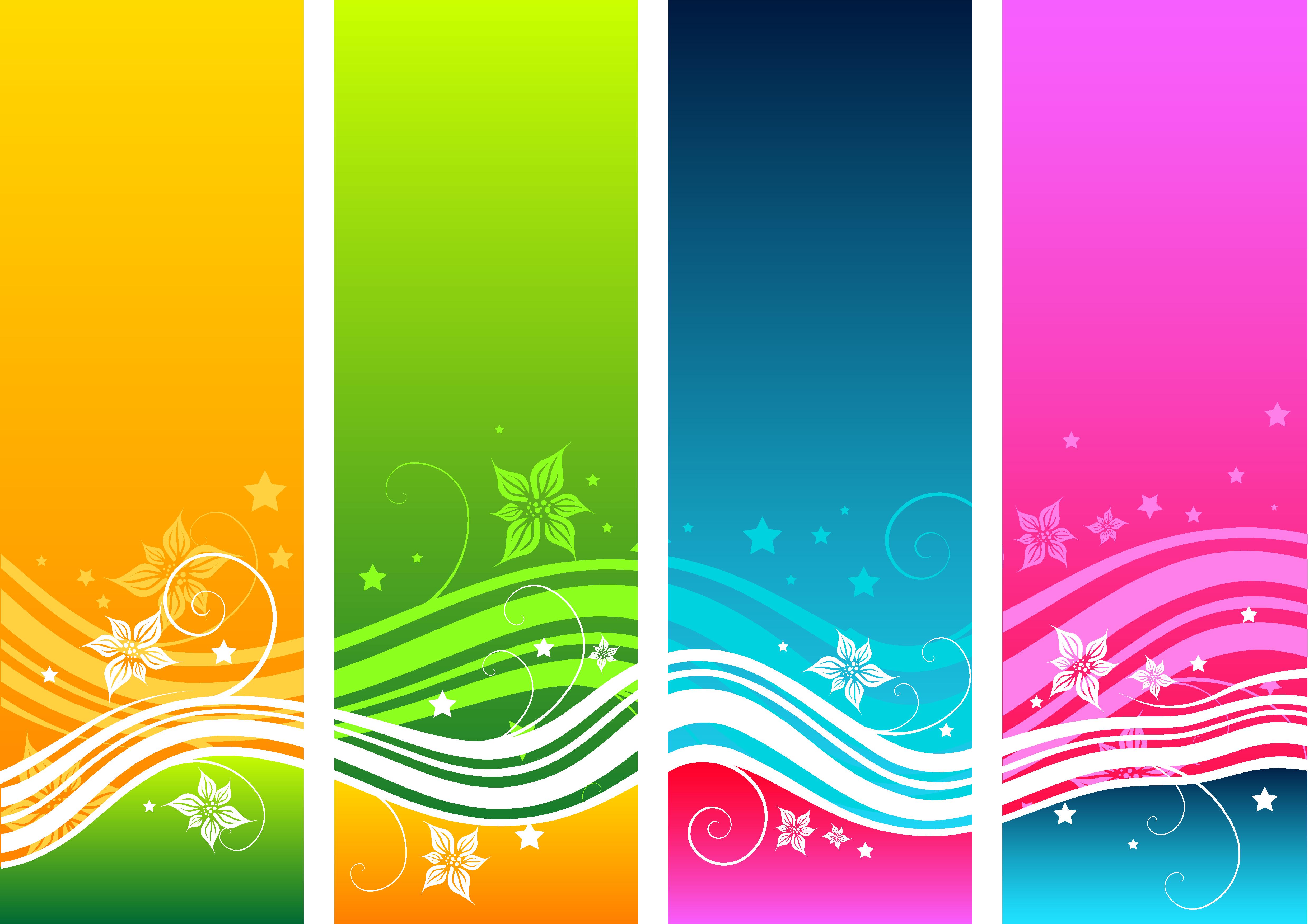 Free Floral Swirls Vector Background Free Vector / 4Vector