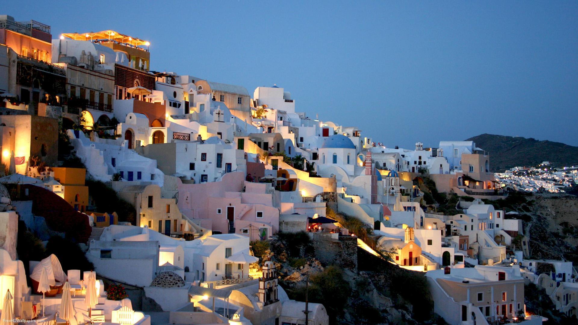 White Houses Rolling Hills high definition wallpaper. HD
