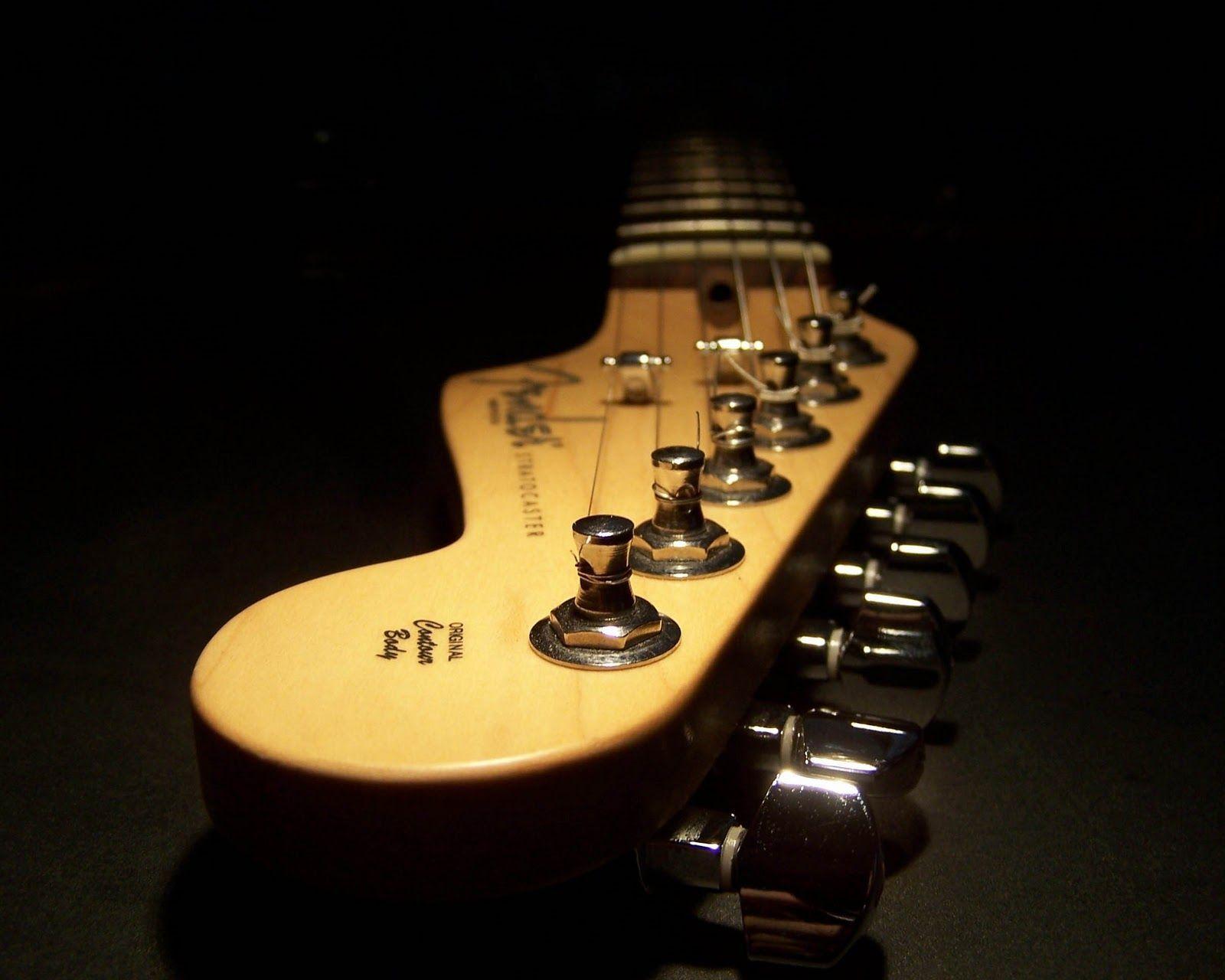 image For > Fender Stratocaster Black Wallpaper