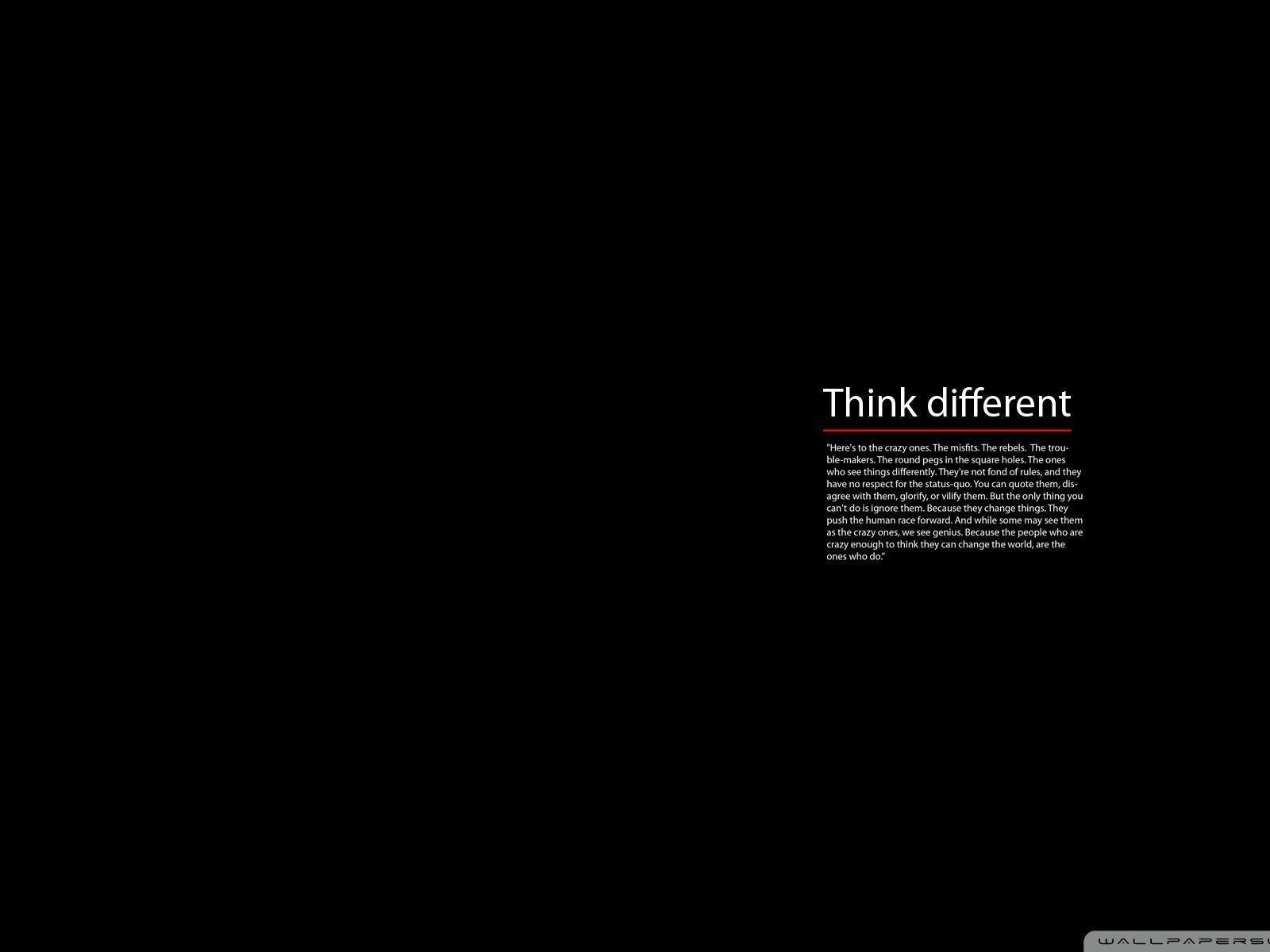 Apple Think Different Wallpapers Mac 1600x1200PX ~ Wallpapers Think