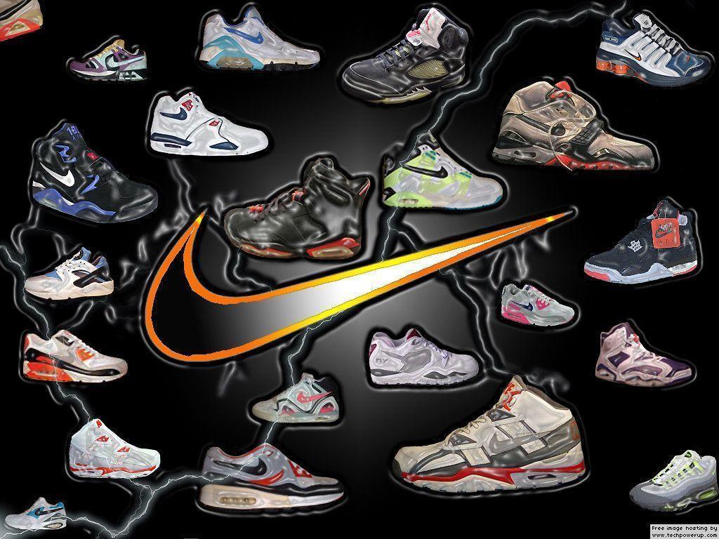 Wallpaper For > Nike Basketball Shoes Wallpaper