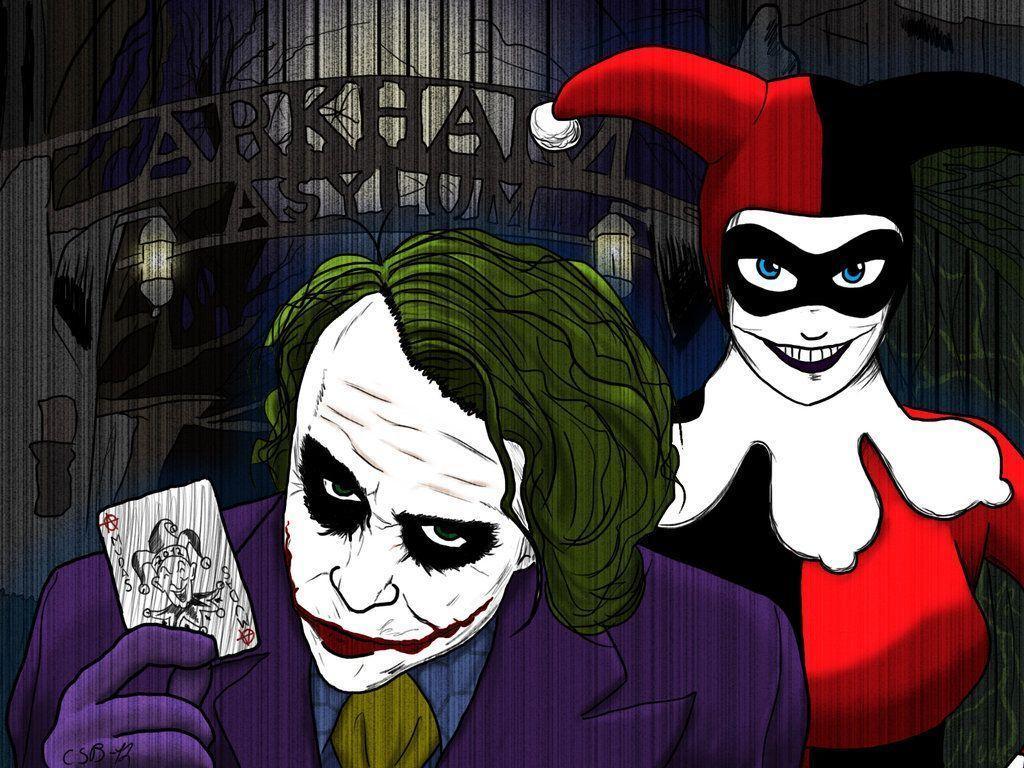 Memes For > Joker And Harley Quinn Arkham City Drawing