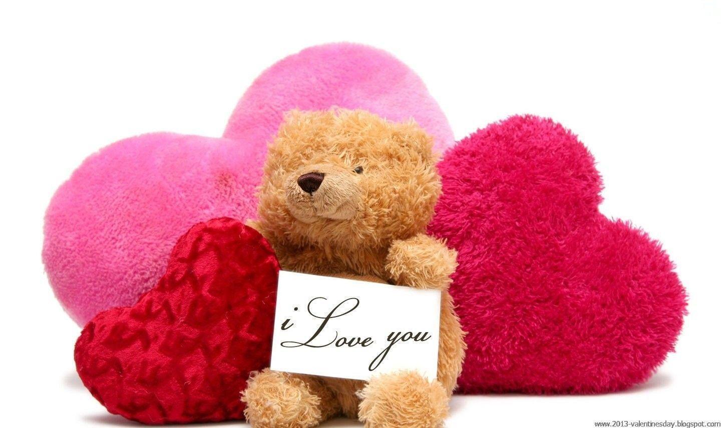 Valentines For > I Love You Teddy Bear Wallpapers