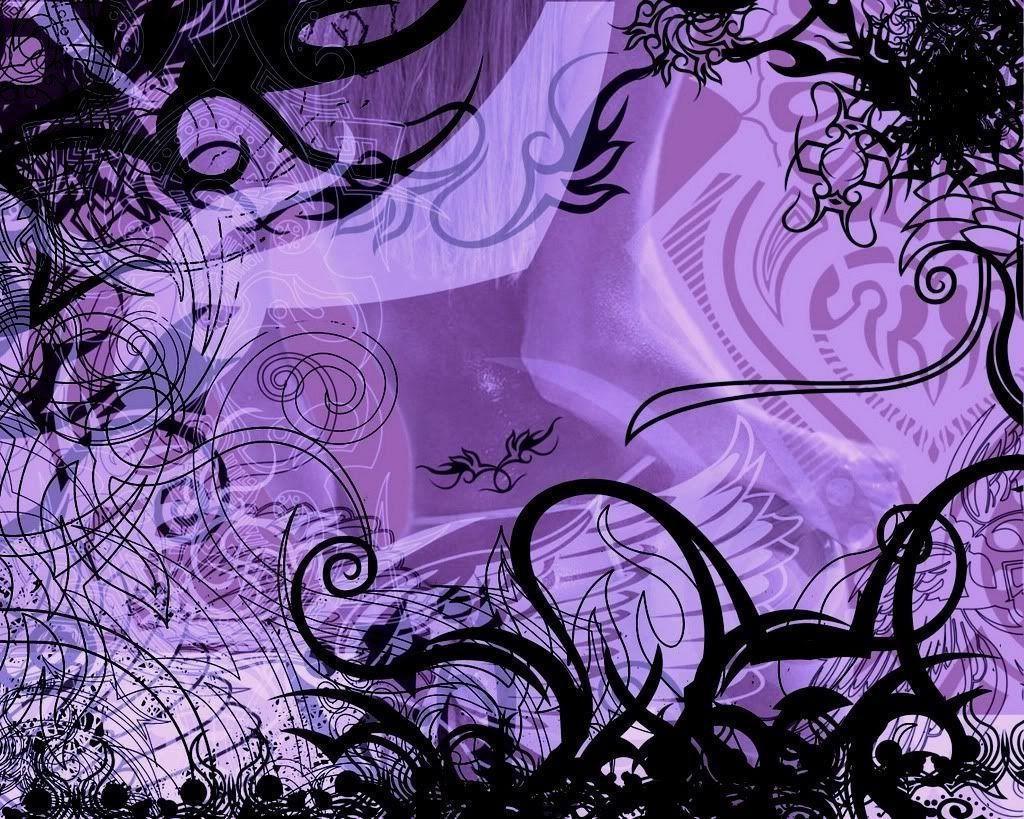 Abstract Purple Painting Wallpaper