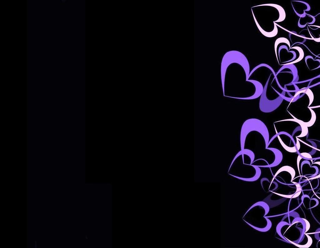 Pix For > Purple Hearts Background