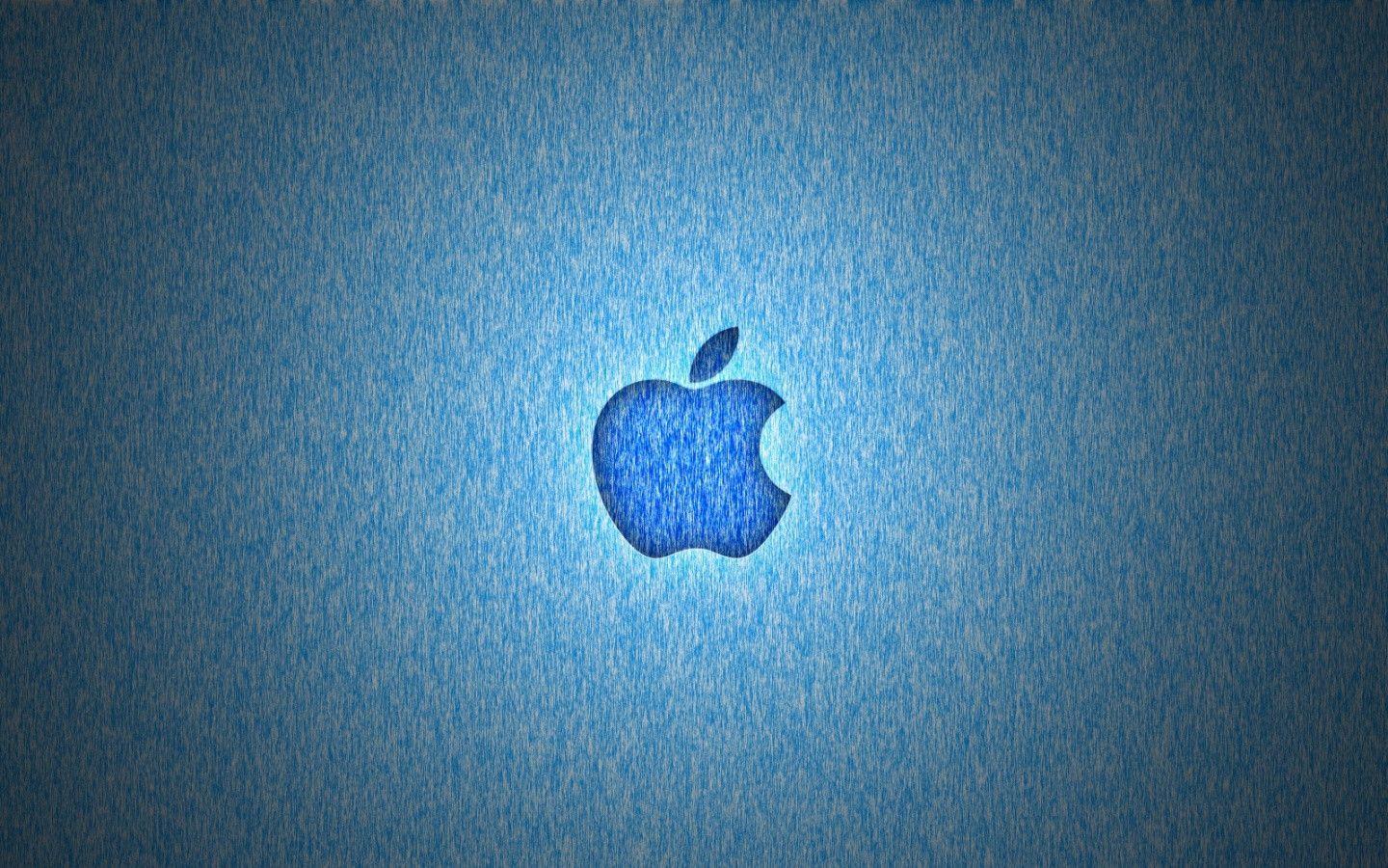 Download Beautiful Mac Os Lion Sea Blue With Apple Logo Wallpapers