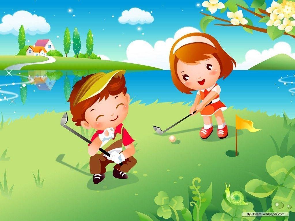 Free Cartoon Wallpaper Children Games 1 Wallpaper 1024x768