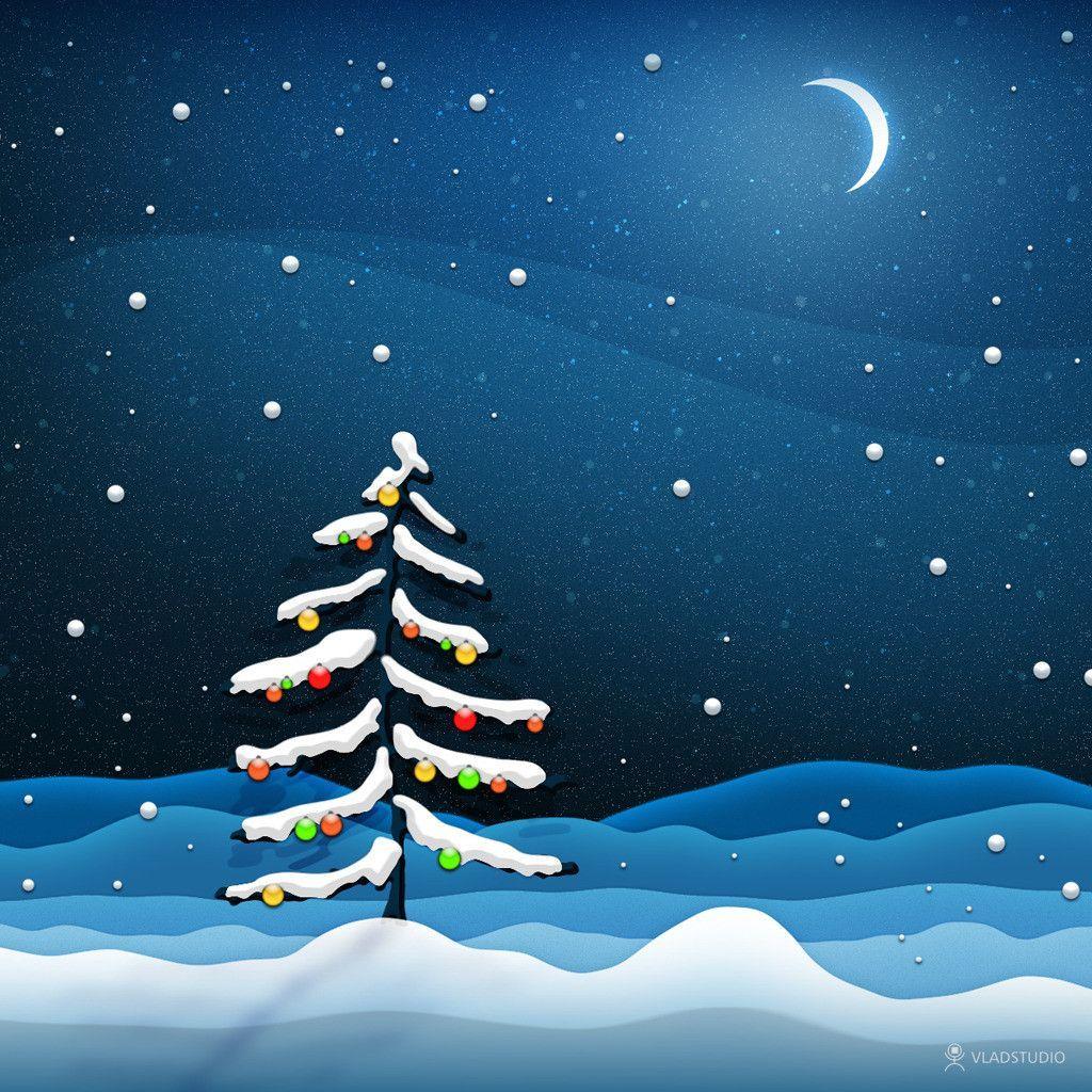 iPad Wallpaper: Free Download Christmas Scenery iPad mini