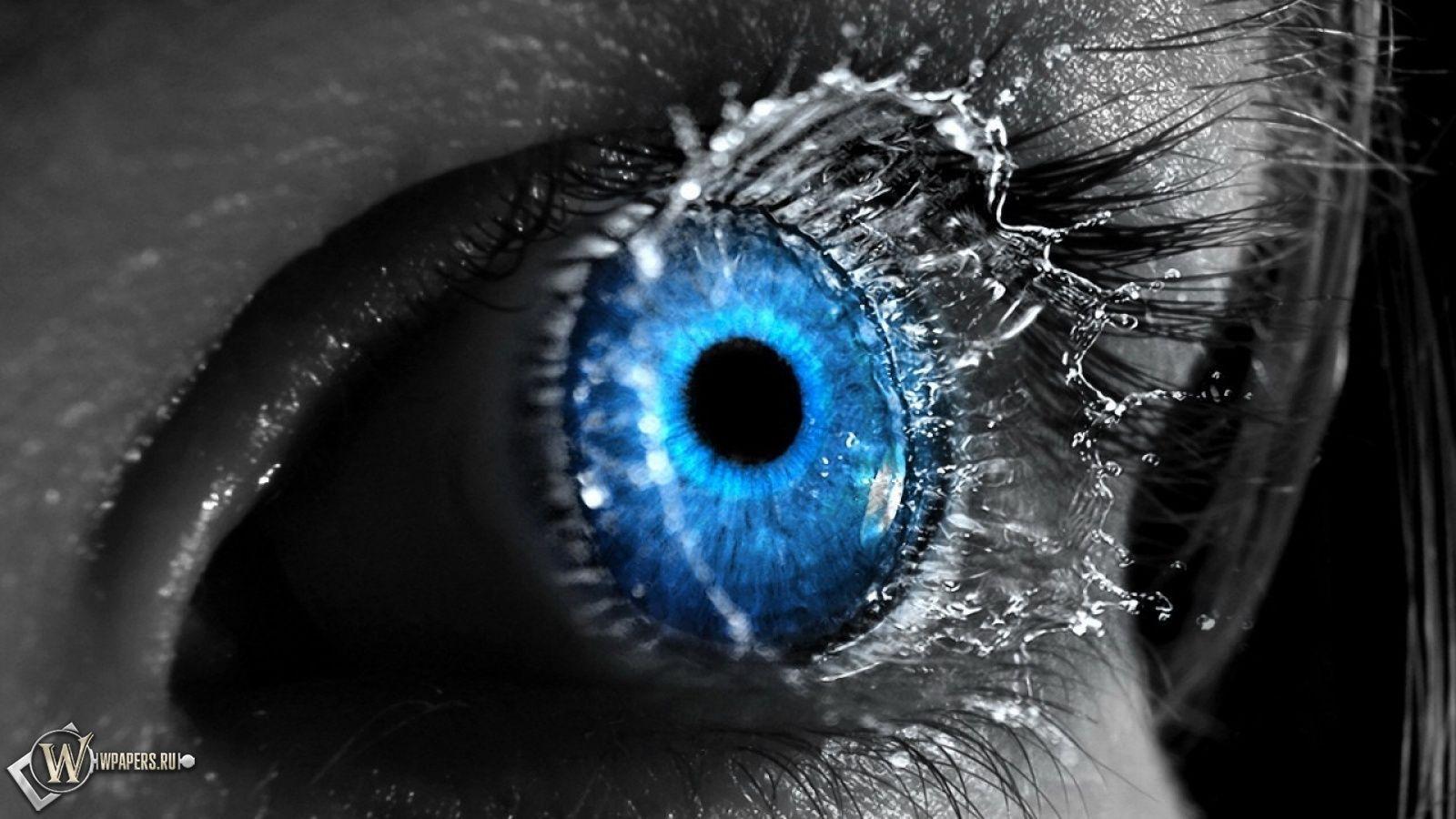 Astonishing Abstract Blue Eyes Wallpaper 1600x900PX HD Blue Eyes