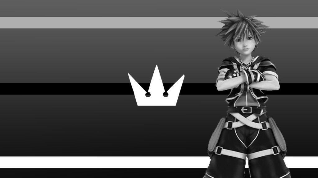 Kingdom Hearts 3 Black and White Wallpaper