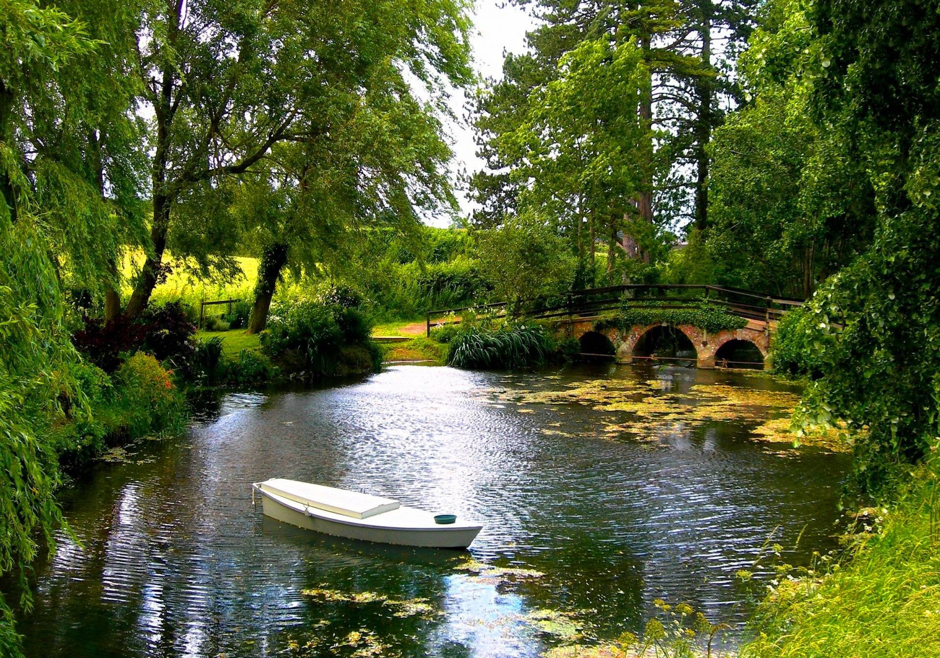 Free Small Bridge Over The Pond Picture