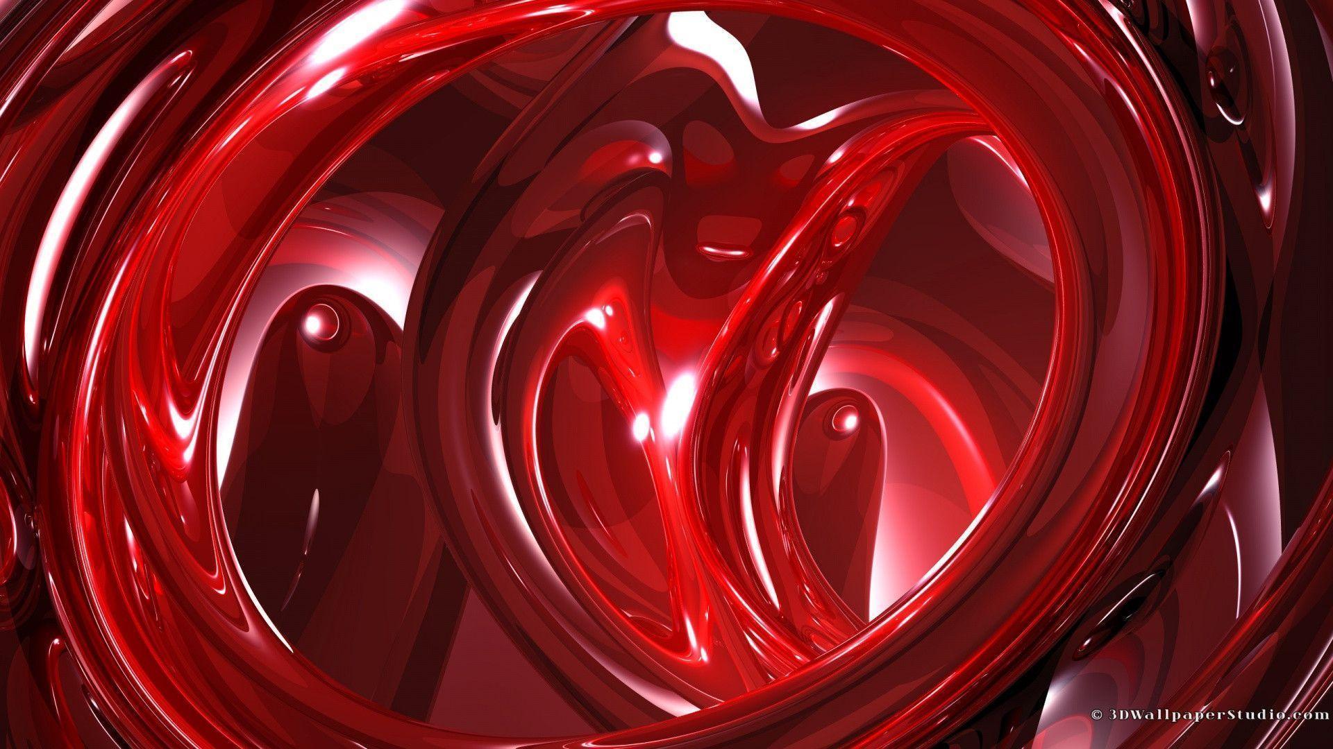 Wallpaper Abstract Red For Desk HD Wallpaper