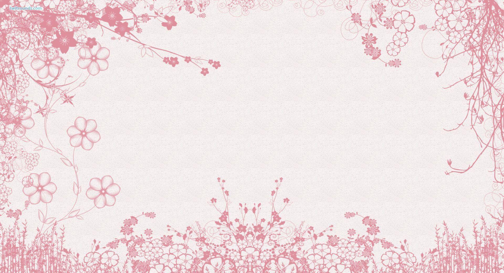 Pink Flower Wallpaper Border Wallpaper. ForestHDWallpaper