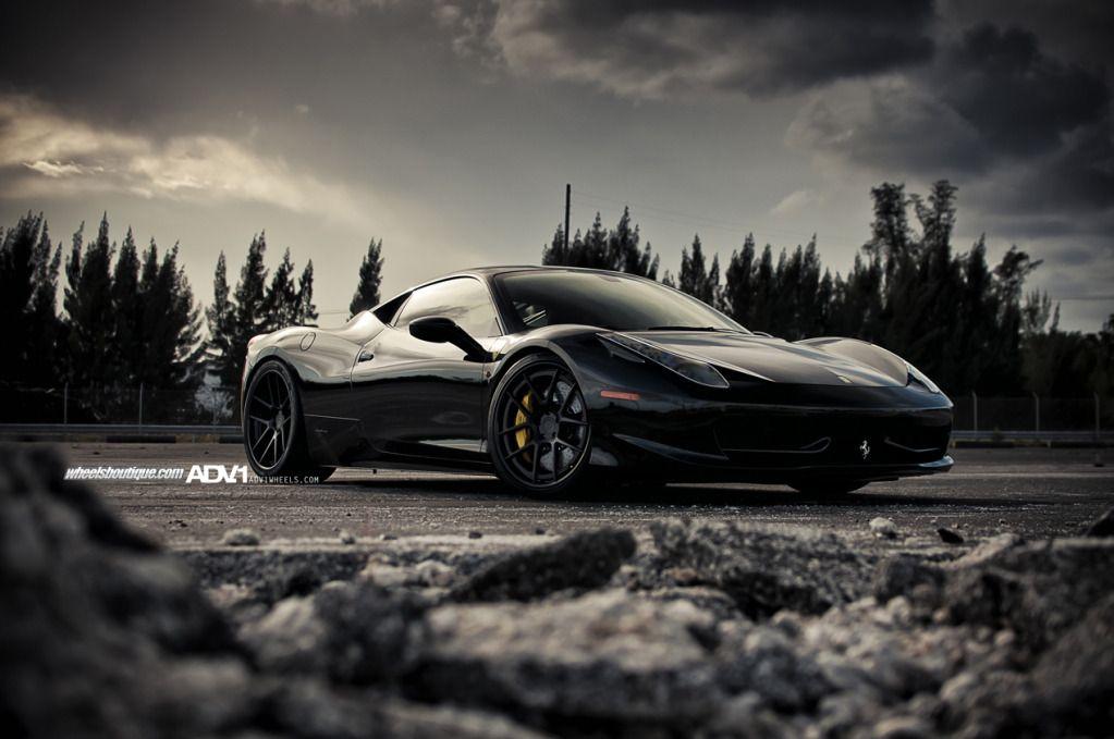 Black Ferrari 458 Italia Wallpaper. Hdwidescreens