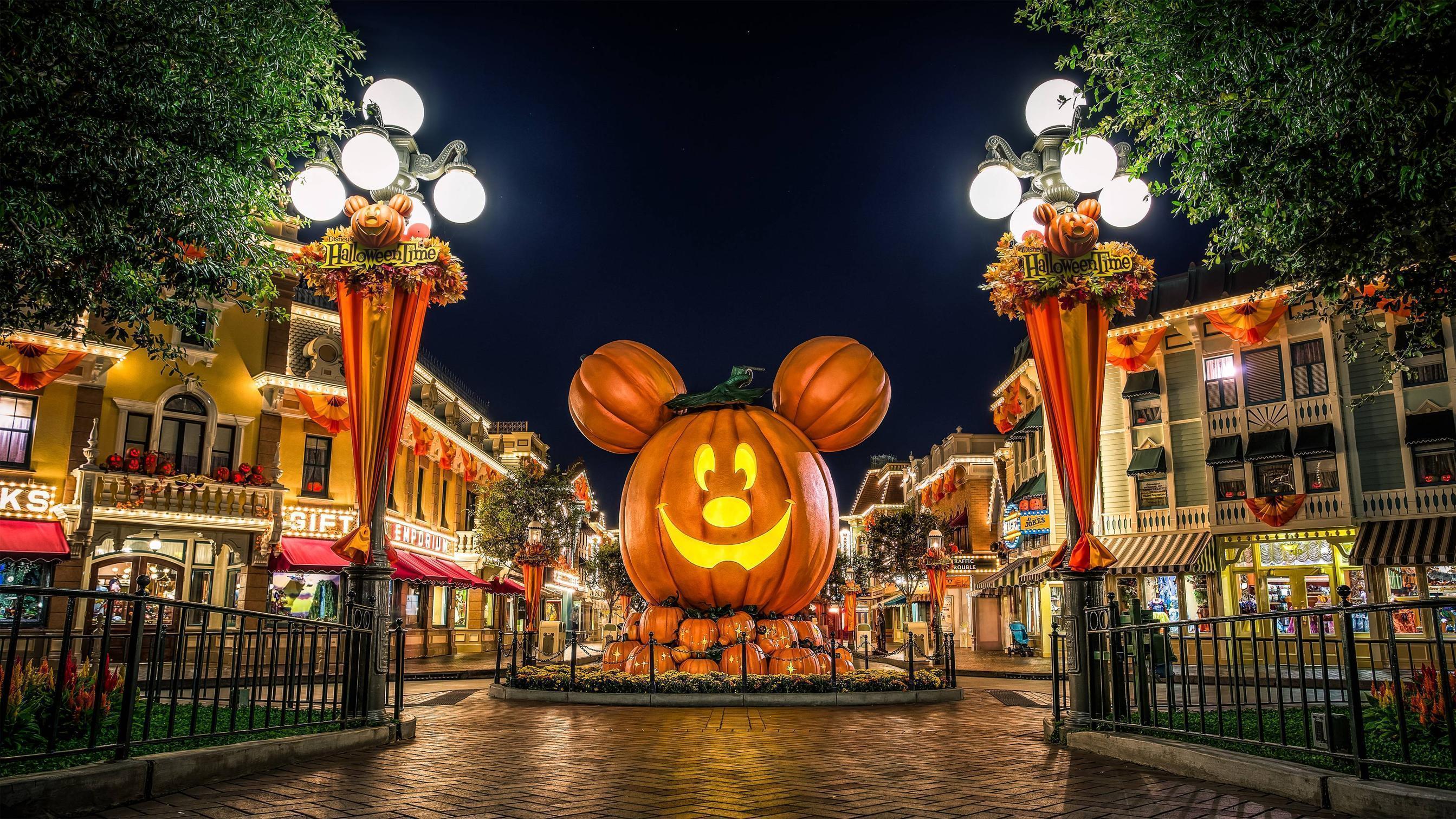 Happy Halloween from Disneyland widescreen wallpaper. Wide