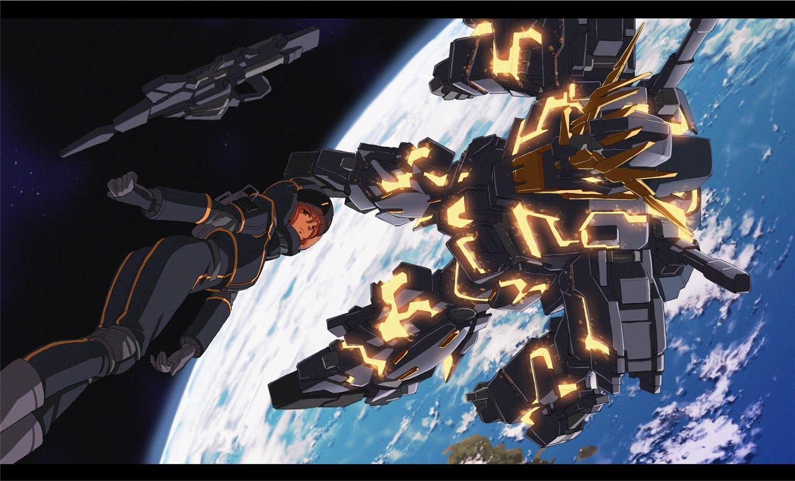RX 0 Gundam Unicorn 02 Banshee And Marida Cruz Wallpaper. Gundam