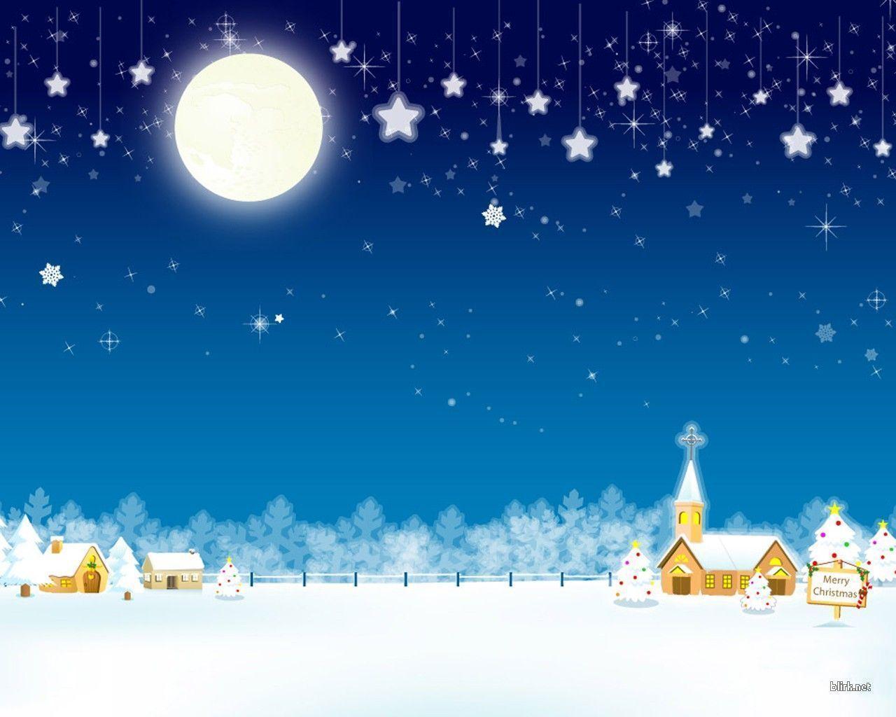 Snowy Christmas Background. HD Background Point