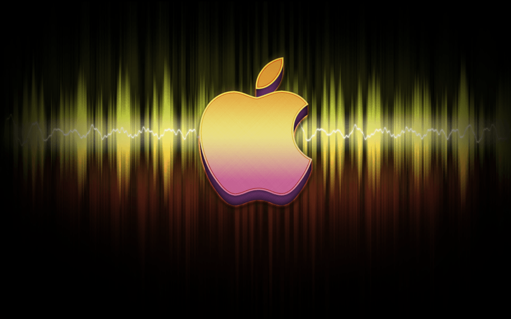 Apple Sound Waves Wallpaper Photo