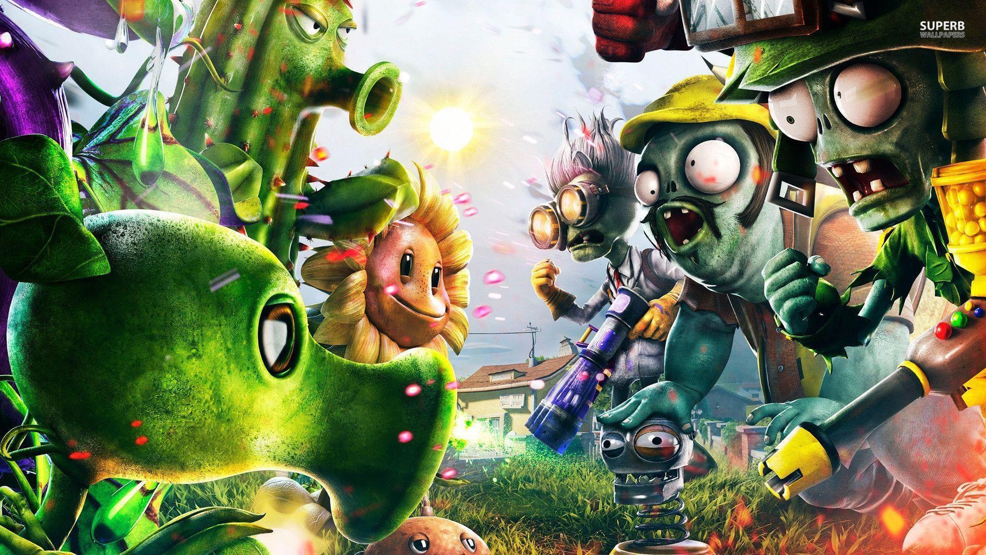 100+] Plants Vs Zombies Backgrounds