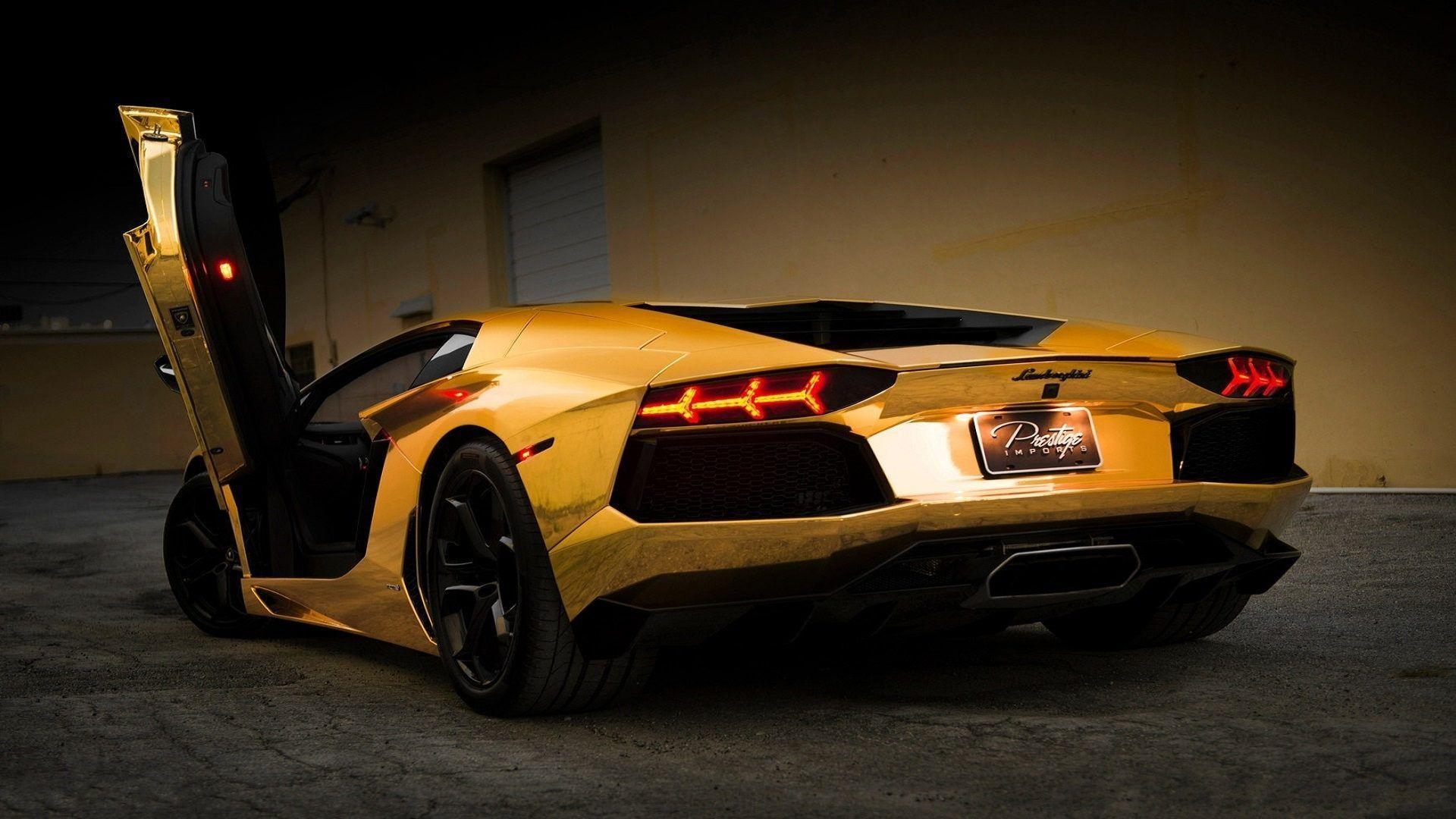 Lamborghini Electric Car: New Lamborghini Aventador Gold Cars Full