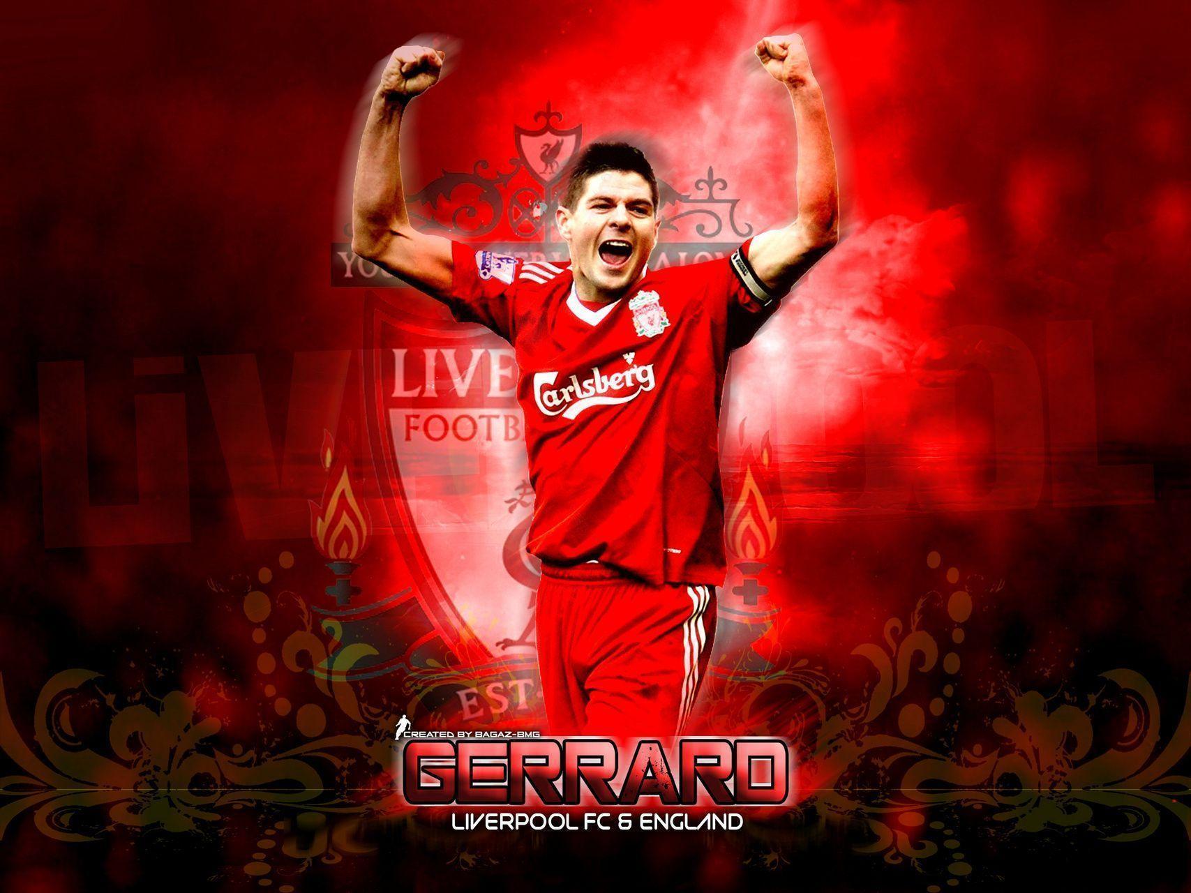 Steven Gerrard Liverpool Captain Background Wallpaper. Background