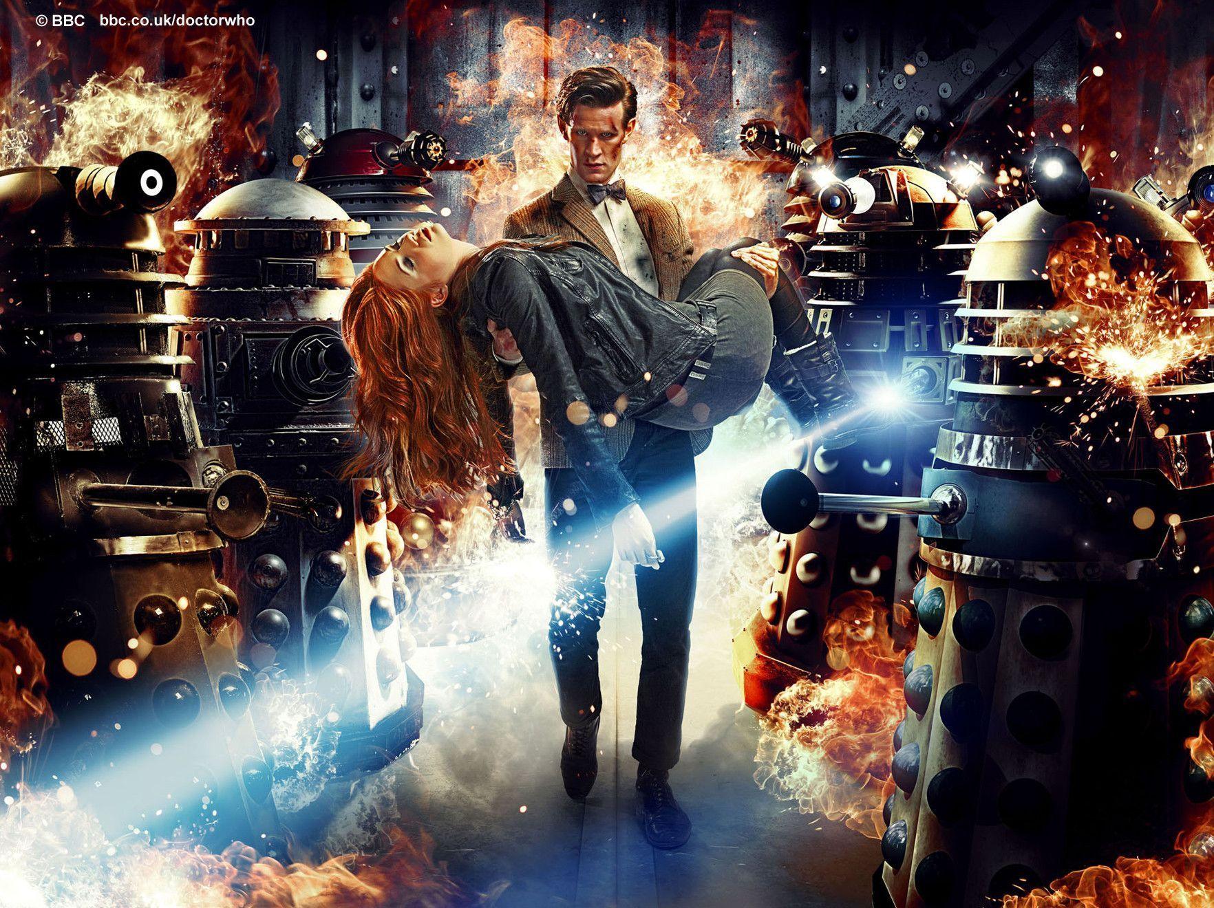 Doctor Who Matt Smith And Clara High Resolution Wallpaper