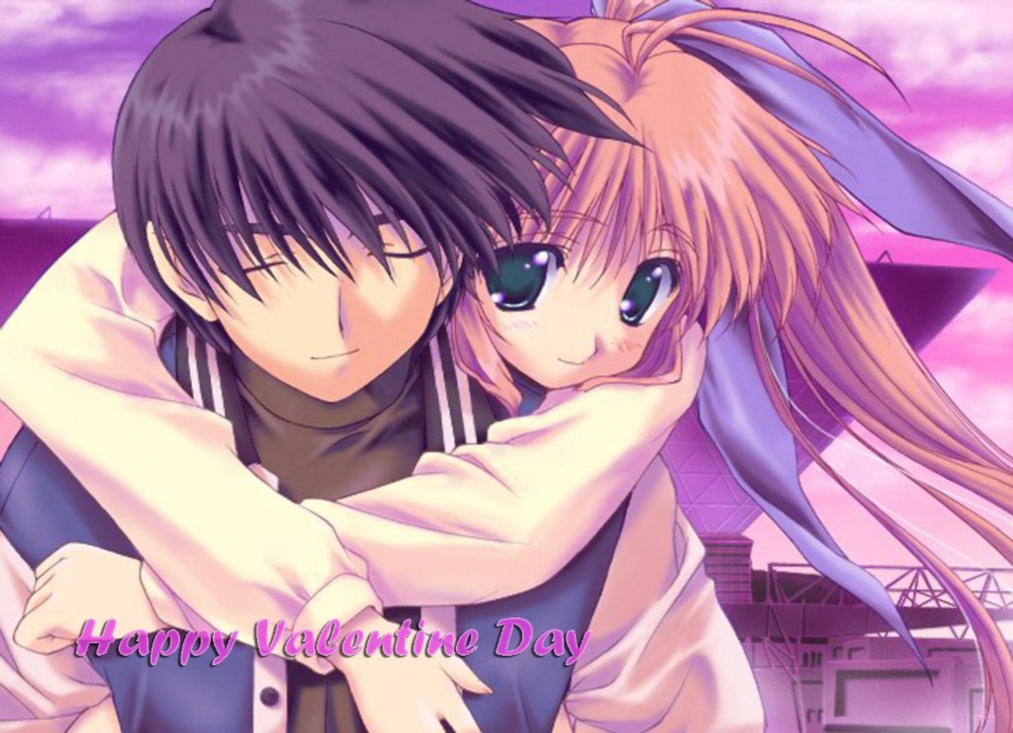 Anime Love Valentines Day HD Wallpaper Wallpaper