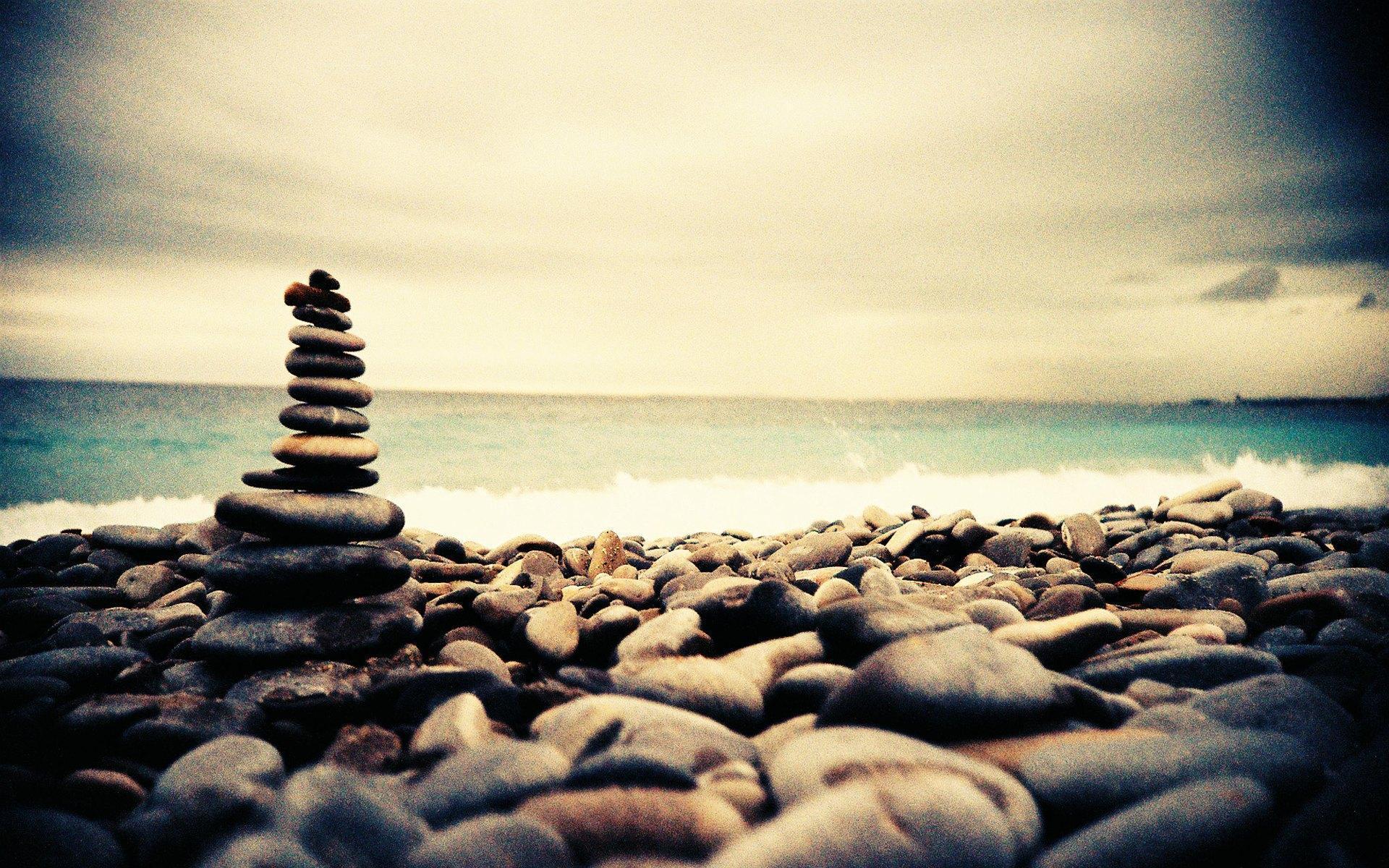 Seaside Rocks. Download HD Wallpaper