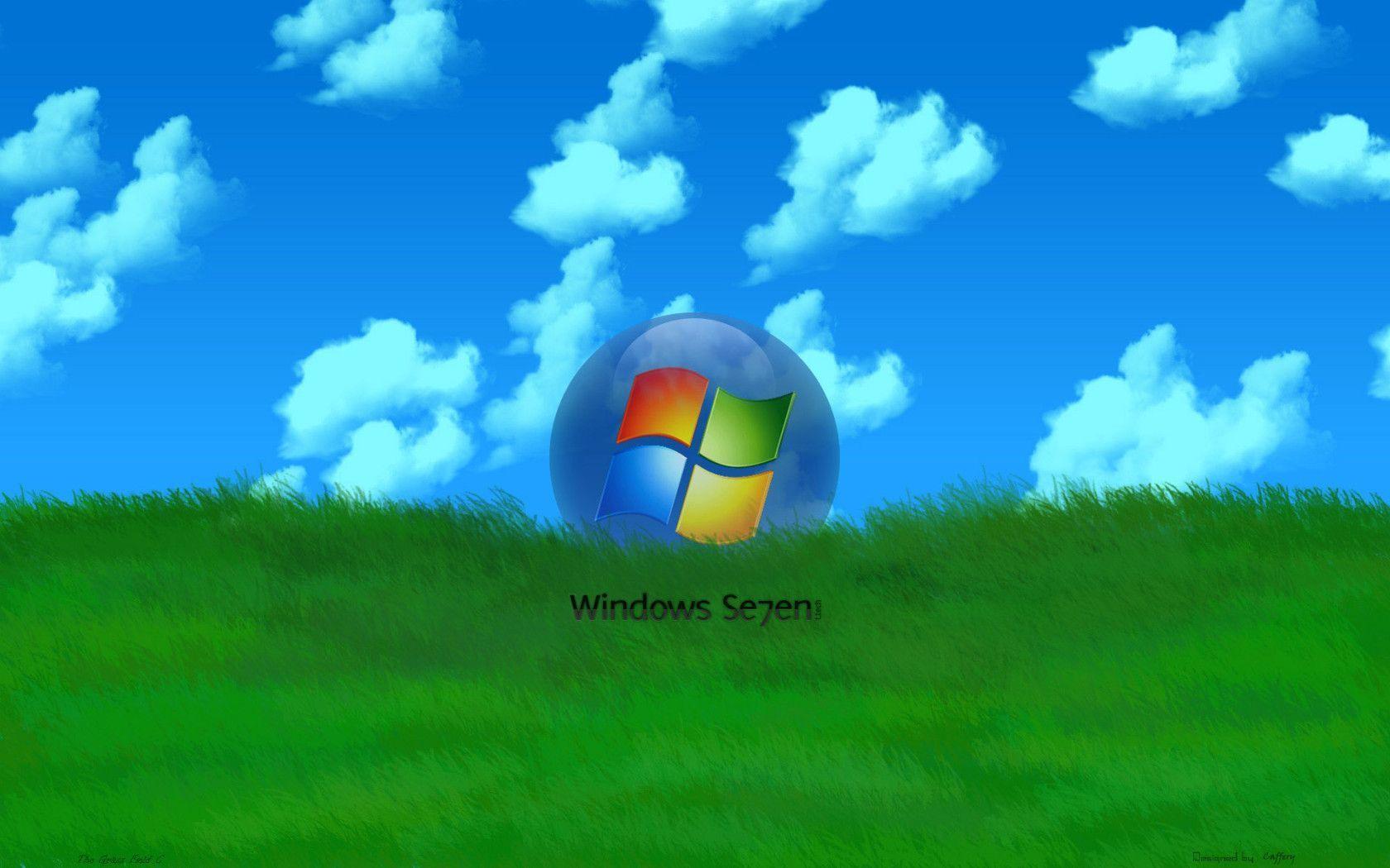 Microsoft Windows 7 grass Desktop wallpaper 1680x1050