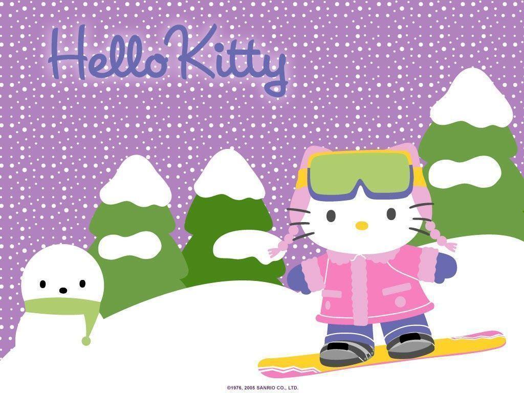 Wallpaper For > Hello Kitty Christmas Wallpaper