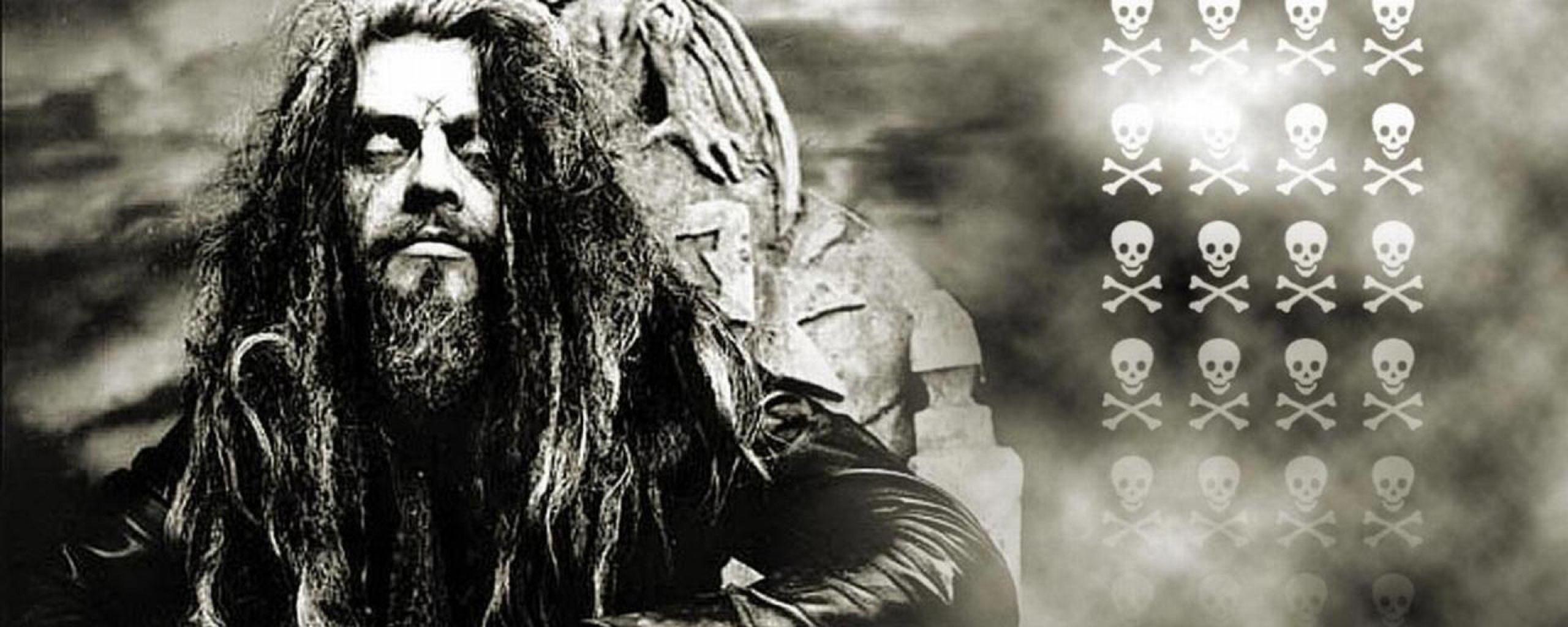 Download Wallpaper 2560x1024 rob zombie, image, soloist, throne