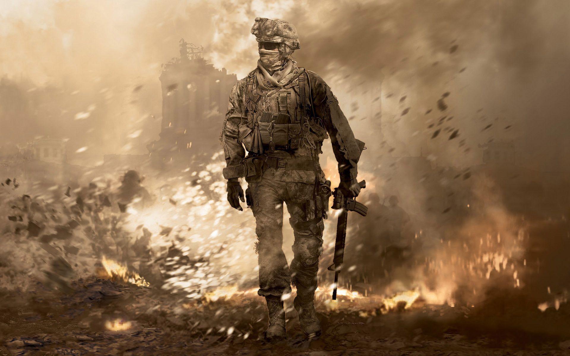 Wallpaper Call of Duty Modern Warfare 2, Soldier, Army, Military, Military  Organization, Background - Download Free Image