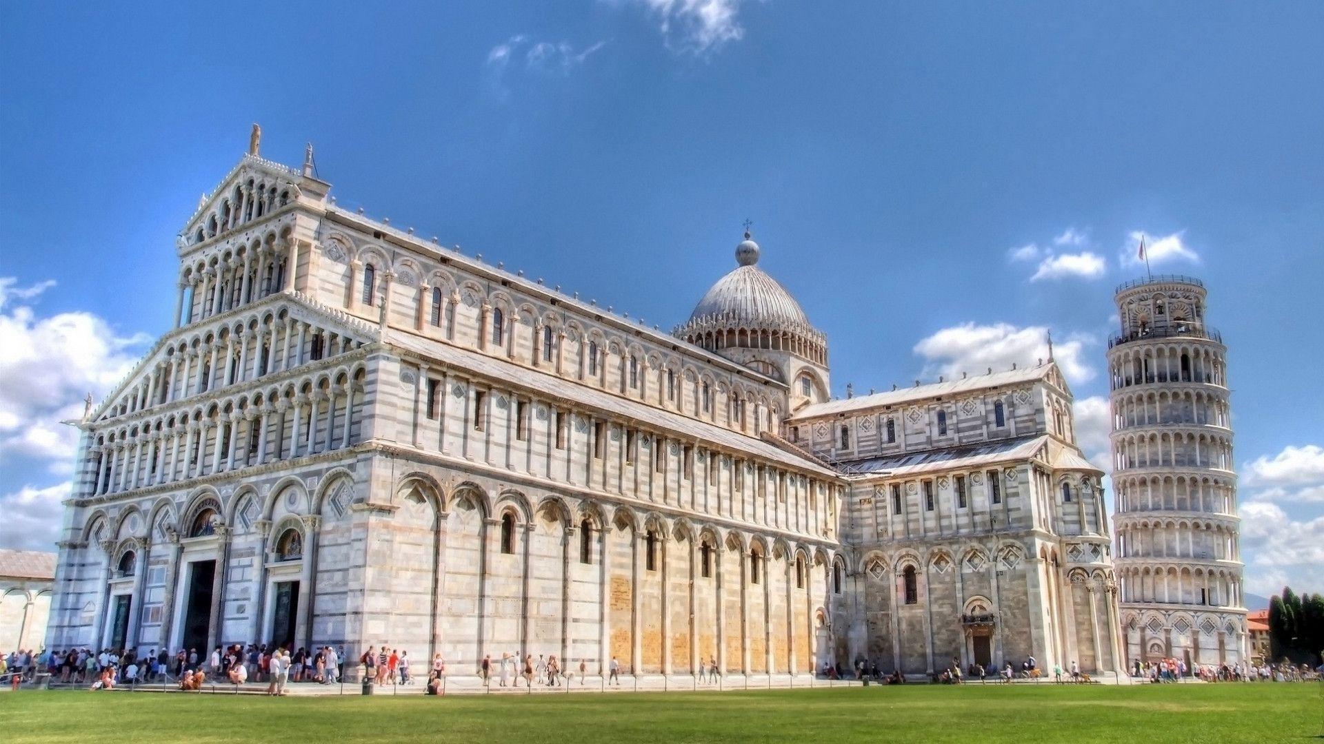 HD Cathedral Leaning Tower Of Pisa Hdr Wallpaper. Download Free