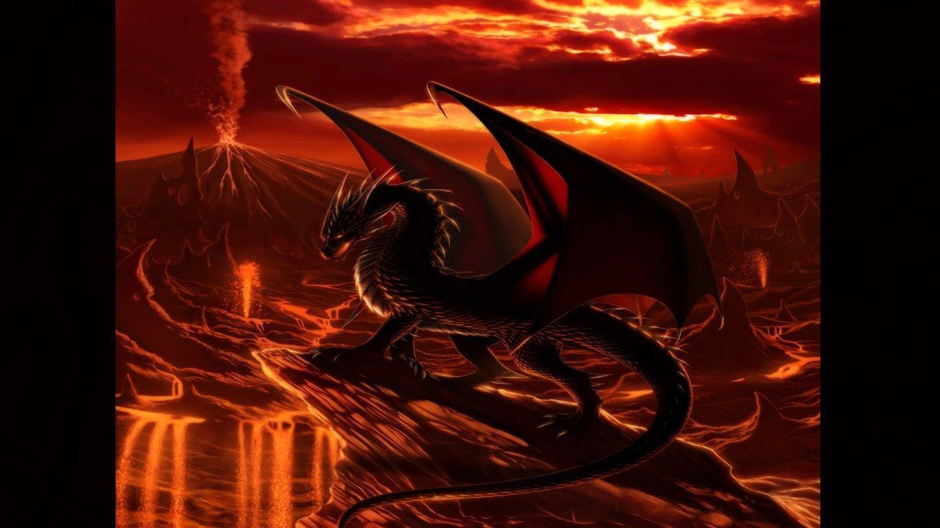 Red Dragon Computer Wallpapers, Desktop Backgrounds 1366x768 Id