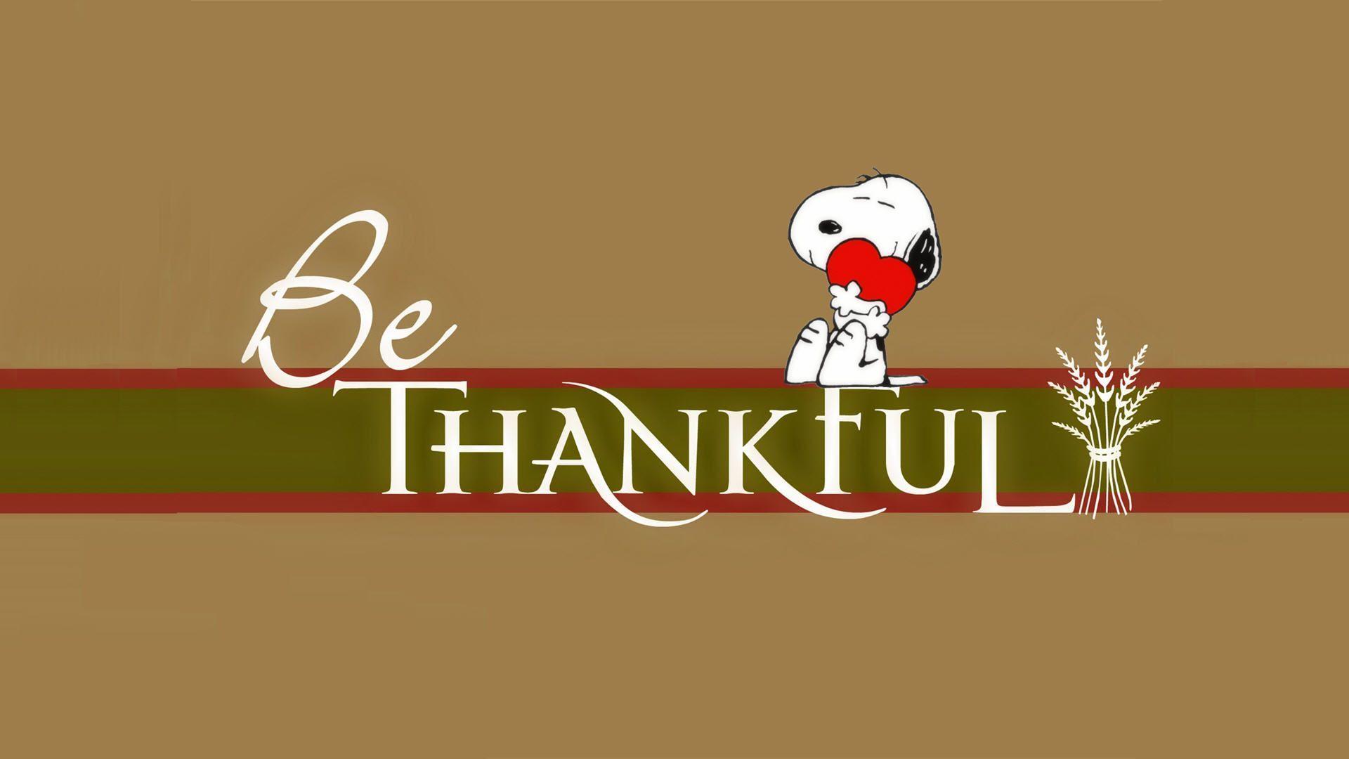 Snoopy Thanksgiving High Resolution HD Wallpaper