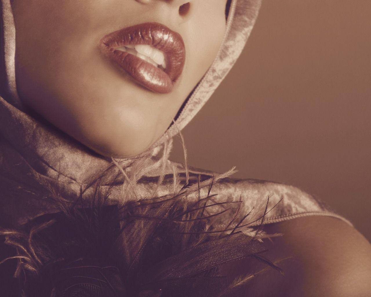 Woman with Sensual Lips Wallpaper. HD Wallpaper Source
