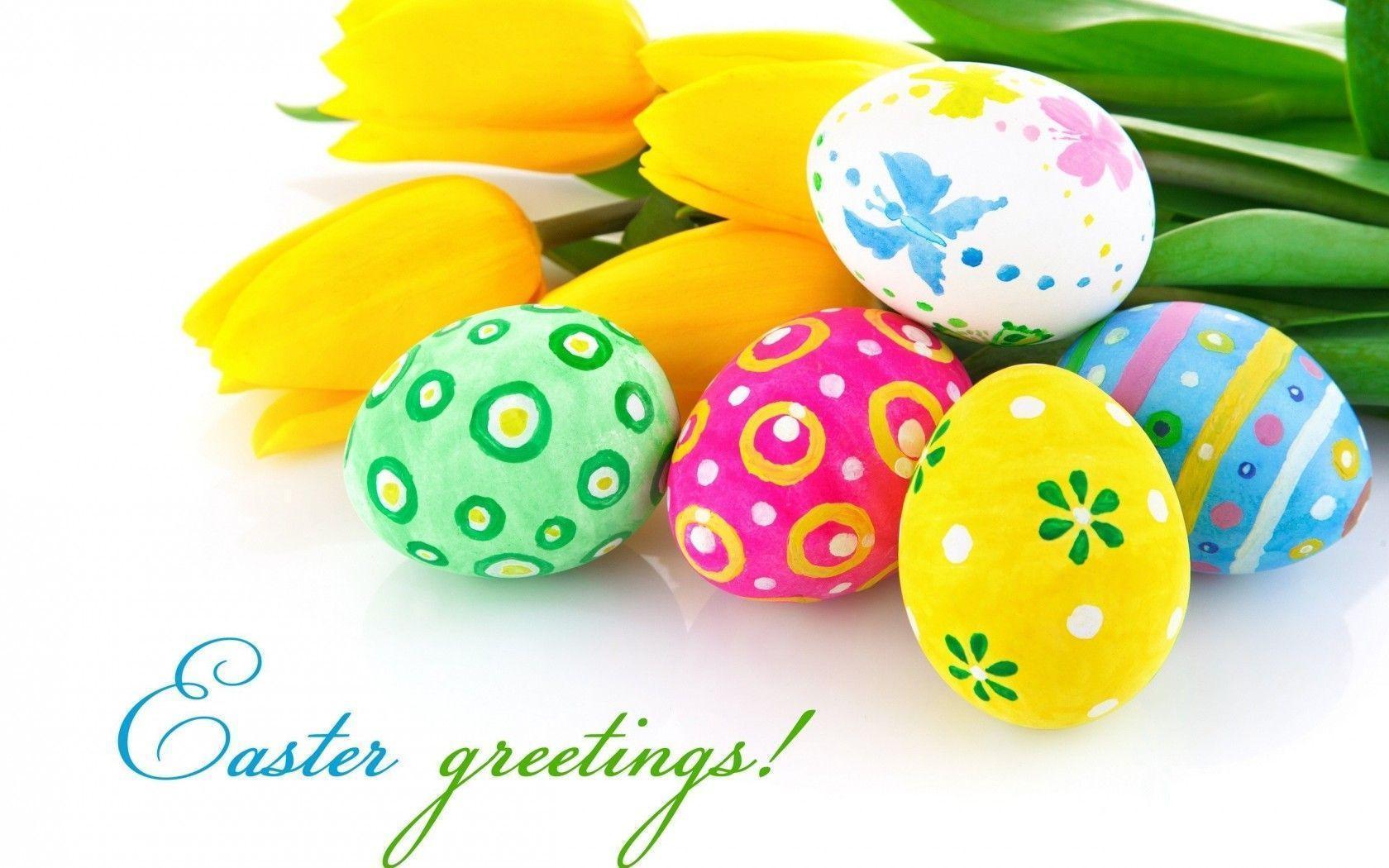 Happy Easter widescreen wallpaper. Wide
