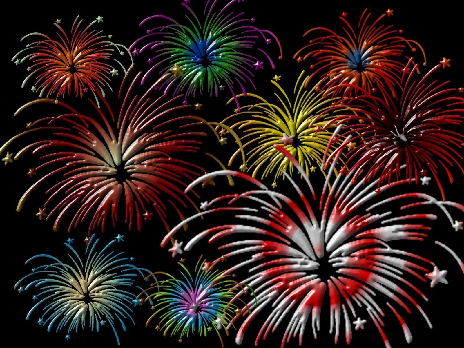 Colorful Fireworks Wallpaper